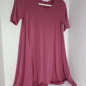 Mauve tshirt dress